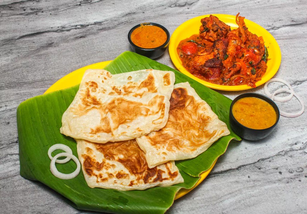 Parotta (2 pcs) + Chicken Salna